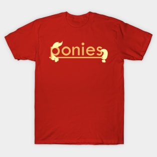 Ponies Typography - Applejack T-Shirt